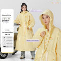 Adult Long Waist Windbreaker Raincoat for Women Full Body Rainstorm Proof Electric Bike Riding Waterproof Coat.