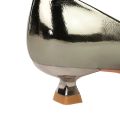 Women Comfortable 3.5cm High Heels Shallow Pointed Toe Work Pumps Lady Glossy Leather Low Heels 2024 Luxury Brand Designer Shoes.