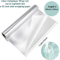 35*1500CM Flower Wrapping Paper Transparent Film Packaging Roll Flower Packaging Flower Shop Handmade Bouquet Gift Packaging. 