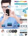 Blueblock blue block auto change color multi-coat computer lens filter computer anti-blue UV light for cutting glasses myopia presbyopia astigmatism, the price of the lens does not include the eyeglasses frame.. 