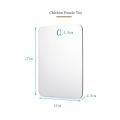 Acrylic Anti Fog Mirror Shower Shaving Fogless Mirror Washroom Travel Accessories For Women Makeup Man Shaving Bathroom Tools. 