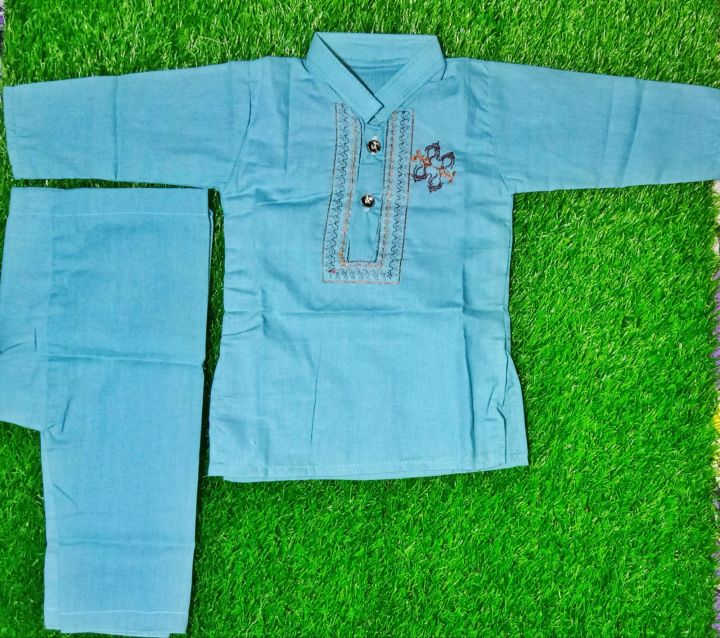 Baby Boy Shalwar Kameez In Most Beautiful Design and Color Cotton Stuff main image 1