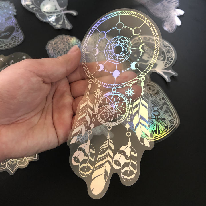 10%20Pack%20Larger%20Stickers%20Holographic%20Glitter%20PET%20Transparent%20Shiny%20Waterproof%20Adhesive%20DIY%20Materials,%20Max%20Size%208.5%20x%2017.9%20CM%20-%20Image%204