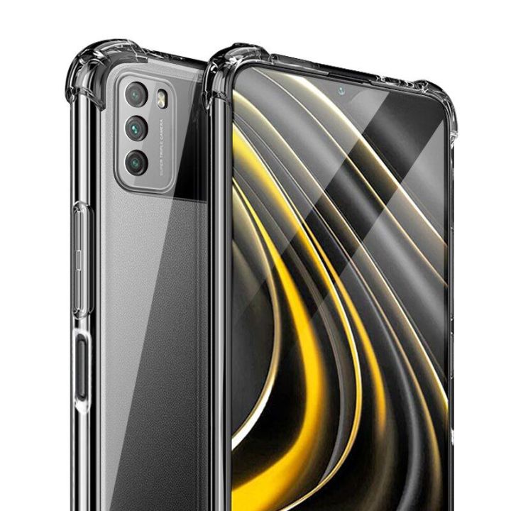 Back Case For Xiaomi Poco M3 Transparent Cover Tpu Back Case
