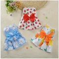 Pet Dress,Soft & Sleeveless Floral Outfit for Cats and Dogs, Perfect for Daily Wear & Special Occasions,Dog skirts. 