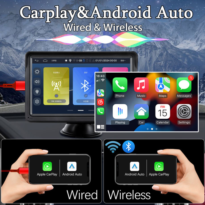 Car%20Radio%20Wireless%20CarPlay%20Android%20Auto%20Multimedia%20Video%20Player%207inch%20Portable%20Touch%20Screen%20With%20USB%20AUX%20For%20Rear%20View%20Camera%20-%20Image%203