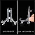 Pack of 2, easal display stand for resin plate , 4, 5.25, 7 and 8.5 inches , acrylic easal stands for plates, art pieces and certificates (2 pieces /stands). 