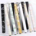 Waterproof Marble Self Adhesive Wallpaper Vinyl Film Wall Stickers Bathroom Kitchen Cupboard Room Decoration Sticky Paper Decal Home Decoration Anti-fouling Grease Kitchen. 