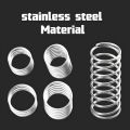 300Pcs Stainless Steel Compression Spring Kit 15 Sizes (0.39-2 Inch/10-50mm) for DIY Repair & Industrial Use. 