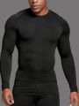 Men  Running Compression T-shirt Long sleeves Sport Tees Gym Fitness Sweatshirt Male Jogging Tracksuit Homme Athletic Shirt Tops. 