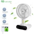 DP-7624 AC/DC Rechargeable 3000mAh Lithium Battery Touch Control Foldable Desk Fan With LED Light. 