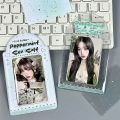 2pcs Korean Style Sea Salt PVC 3 Inch Polaroid Photocard Display Pendant Card Holder.