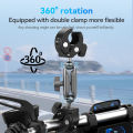 TELESIN Motorcycle Bike Monopod Bicycle Handlebar Panoramic Mount Invisible Selfie Stick Bracket for GoPro Hero DJI Insta360. 
