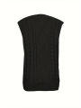 Women's plus Size Preppy V-Neck Sweater Vest Solid Argyle Knit with Slight Stretch Comfortable Casual Wear. 