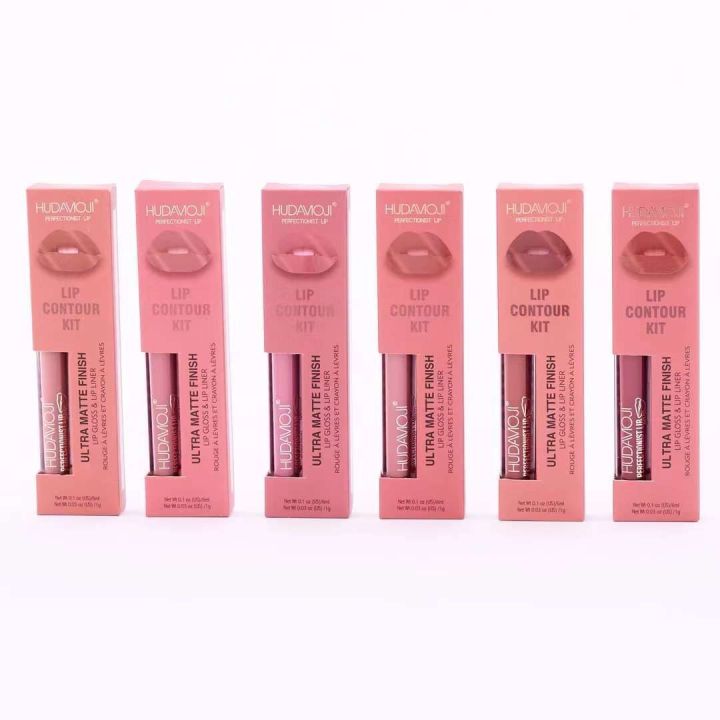 Hudamoji%20Lip%20Combo%20Set%20%E2%80%93%20Lip%20Gloss%20+%20Lip%20Liner%20(6pcs%20Collection)%20-%20Image%202