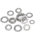 150pcs Assorted External & Internal Toothed Serrated Lock Washers M3-M8 Stainless Steel 304 A2-70 Set for Hardware.