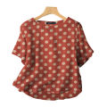 ZANZEA Casual Loose Polka Dot Blouses Women 2024 Summer Half Sleeve O Neck Blusas Mujer Holiday Fashion Everyday Shirt Tops.