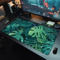 Green Tropical Plants Desk Mat Mousepad Computer Deskmat 300x800 Mouse Pad Kawaii Office Accessories Pc Table Rug Xxl Mouse Mats. 