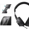 Wired Stereo Monitor Headphones Over-ear Headset with 50mm Driver 6.5mm Plug for Guitar Amplifier Electric Piano Audio Mixer. 