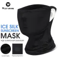 WEST BIKING Breathable Summer Cycling Headwear Ice Silk Anti UV Face Cover Outdoor Sport Running Scarf Dustproof Men Women Mask. 
