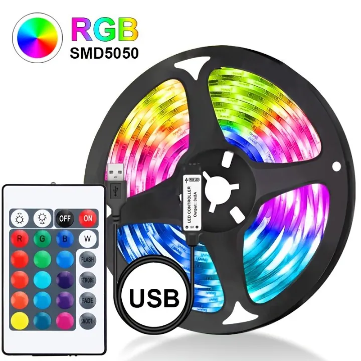 Led%20USB%20Strip%20Light%205M%20Color%20Changing%205050%20RGB%20LED%20Flexible%20Lights%20with%2024%20Keys%20for%20Children%20Gaming%20Room%20Home%20Party%20TV%20Backlight%20-%20Image%208