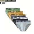 5Pcs Men's Underwear Summer Men Briefs Male Large Size XS-XL Boy Comfortable Solid Underpants Fungi-Proofing Men Panties.