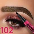 3-color Waterproof eyebrow pen, microblading eyebrow pencil with 4 split head, natural looking brows eye makeup cosmetics . 