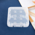 1 PC Protector Holder Micro Box For SD SDHC TF MS Memory Card Storage Case Box Bag Plastic Boxes Transparent. 