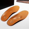 Leather Orthotic Insole For Flat Feet Arch Support Orthopedic PU Leather Insole For Men Women O/X Leg Corrected Insoles. 