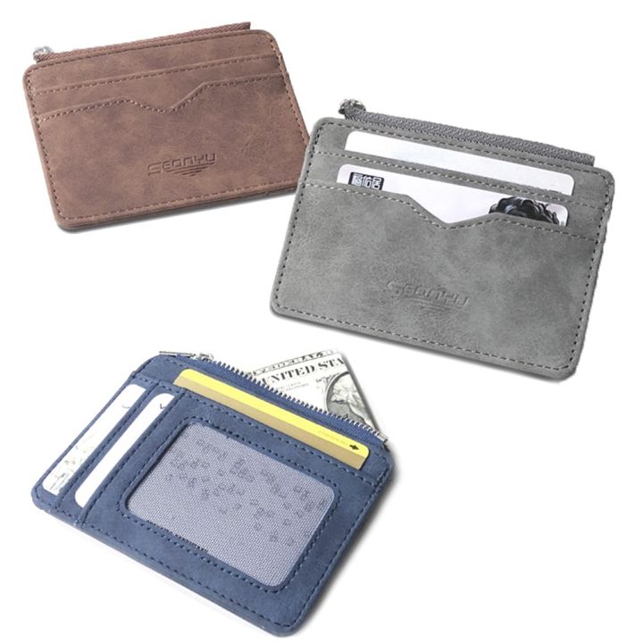 Short%20Matte%20Leather%20Card%20Wallet%20-%20Retro%20Multi-card%20Holder%20with%20Frosted%20Fabric,%20Zipper%20Bag%20for%20Money,%20New%20Minimalist%20Purse%20-%20Image%206