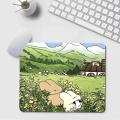 Green Plant Desk Mat Cute Kawaii Mousepad Small Office Computer Desk Mat Table Keyboard Big Mouse Pad Laptop Cushion Non-slip. 