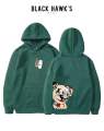 BLACK HAWK’S WEAR NEW TRENDY WINTER COLLECTION PREMIUM QUALITY FRONT BACK CUP AND BEAR PRINTED HOODIES FOR MENS ANS BOYS. 