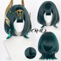 ND Brand Nefer Genshin Impact Cosplay Wigs Hair Hairpiece for Comic-con Cosplayer Halloween Costume Party Theme Heat-Resistant.