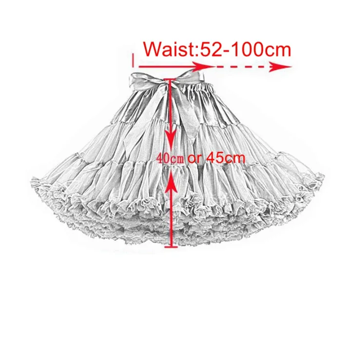 Womens%203-Layered%20Pleated%20Tulle%20Petticoat%20White%20Black%20Pink%20RedTutu%20Puffy%20Party%20Cosplay%20Skirt%20-%20Image%205