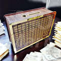 Trending 50000 Money Saving Box Material Wooden Lassani Quality A+1 Capacitiy Upto 50,000. 