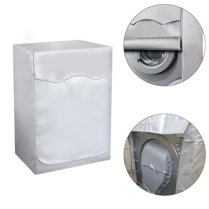 4%20size%20washer-dryer%20cover%20Washing%20machine%20cover%20Polyester%20waterproof%20front%20load%20sunblock%20laundry%20silver%20coated%20dust%20cover%20-%20Image%204