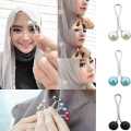 Hijab Pins Multi-Use Hijab Pin Headscarf Shawl Brooch Pin Scarf Pearl Clips Anti Slip Brooch Headscarf Shawl Scarf Lady Muslim Fixed Pins Scarf Hijab Clips Pearl Stylish Brooch for Women Jewelry. 