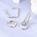 Original 925 Sterling Silver Hoop Earrings Luxury Firefly Ear Pendant Hoop Earrings For Women Girl Party Wedding Jewelry .