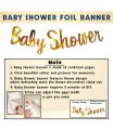 Baby Shower Decoration Items Set - 43pcs Kit Baby Shower Foil Banner (cardstock) | Mom To Be Decoration Items Set | Baby Shower Balloons | Baby Shower Decoration Kit | Maternity Props. 