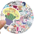 52pcs Inspirational Quote Stickers Pack Positive Decals for Water Bottle Laptop Phone Skateboard Helmet Gifts for Teens Kids. 