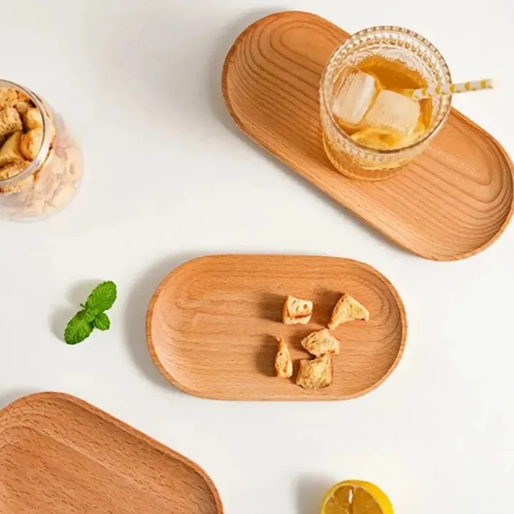 Japanese%20Beechwood%20Oval%20Tray%20Mini%20Plates%2018cm%20Solid%20Wood%20Small%20Plates/Trays%20Children's%20Wooden%20Tableware%20Dinnerware%20-%20Image%204