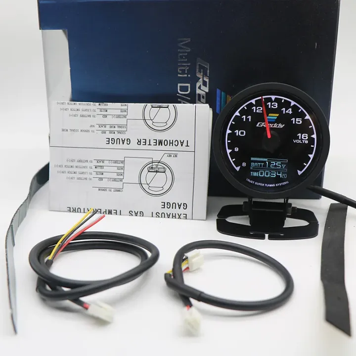 GReddi%20Boost%20Gauge%2062mm%202.5%20Inch%207%20Colors%20LCD%20Display%20Turbo%20Oil%20Pressure%20RPM%20Water%20Temp%20Tachometer%20Racing%20Meter%20With%20Sensor%20-%20Image%203