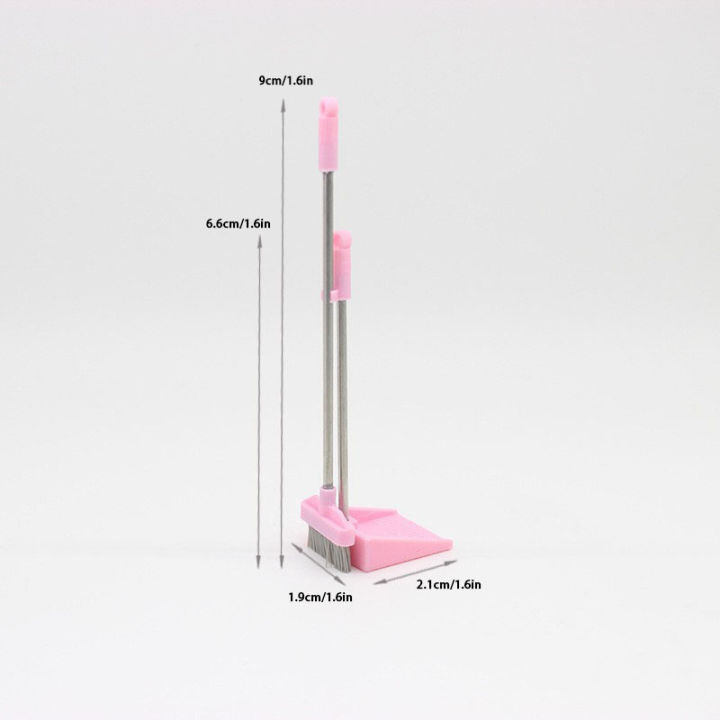 1set%201/12%20Scale%20Miniature%20Doll%20House%20Cleaning%20Tools:%20Tiny%20Broom%20And%20Dustpan%20Model,%20Sanitation%20Decoration%20Accessories%20For%20Bathroo%20-%20Image%205