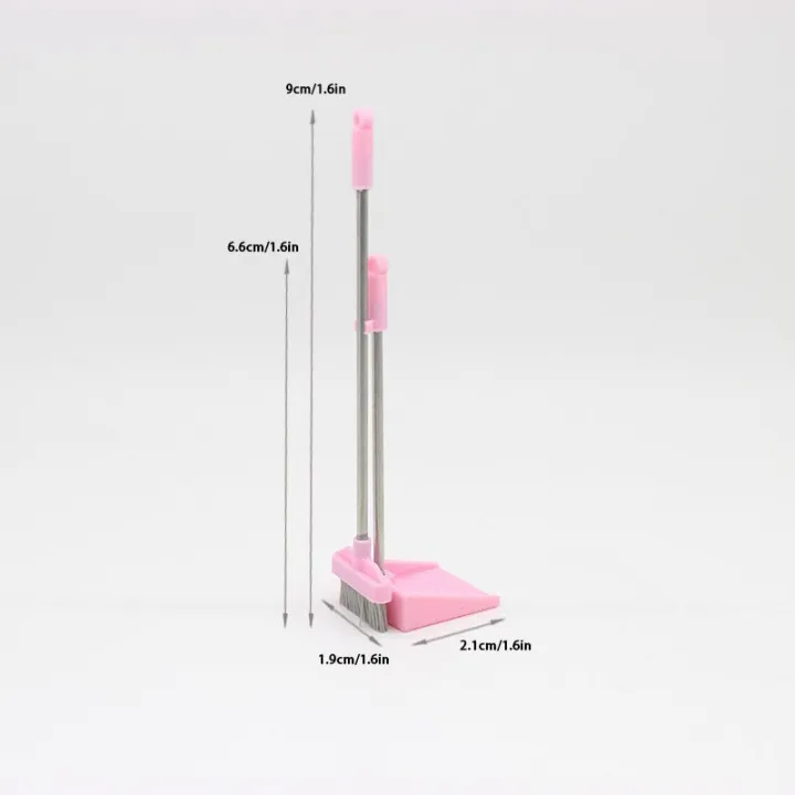 1set%201/12%20Scale%20Miniature%20Doll%20House%20Cleaning%20Tools:%20Tiny%20Broom%20And%20Dustpan%20Model,%20Sanitation%20Decoration%20Accessories%20For%20Bathroo%20-%20Image%205