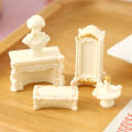 1/12 Dollhouse Simulation Mini Furniture Model Dollhouse Living Room Scene Decoration Dolls House Ornament Pretend Play Toys.