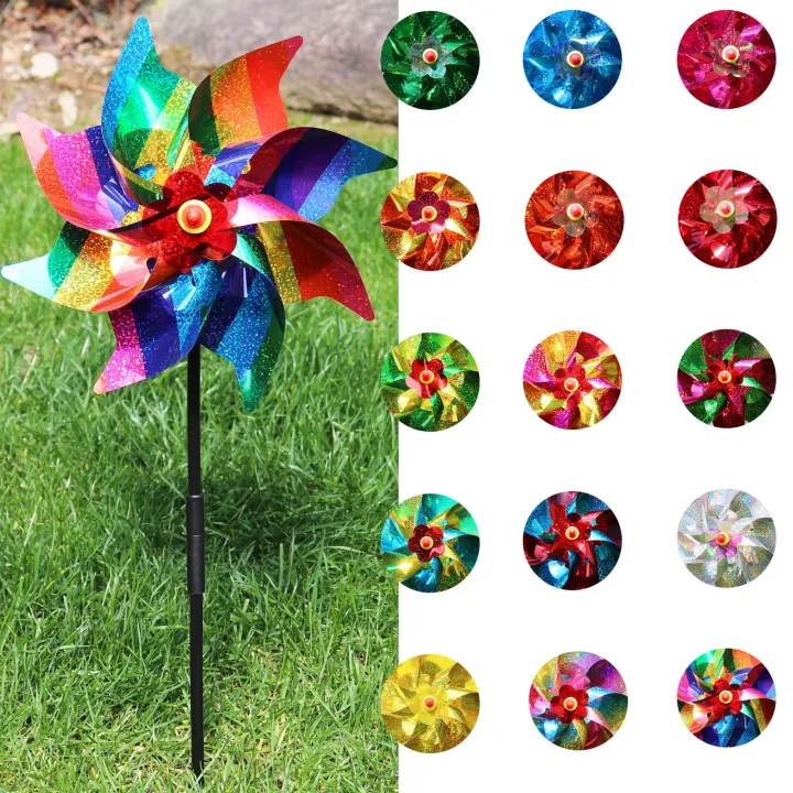 Spinner Protection 24cm Windmill Bird Repellent Decoration Bird-Scaring Wind Spinner ...