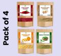 Pack of 4 Multani Mitti + Rose Powder + Neem powder + Orange Peel powder for skin M&S Traders. 
