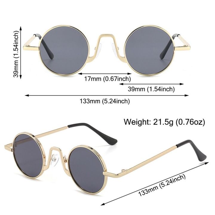 Metal%20Hippie%20Sun%20Glasses%20UV400%20Protection%20Punk%20Eyewear%20Small%20Round%20Sunglasses%20for%20Women%20&%20Men%20Circle%20Retro%20Shades%20Sunglasses%20-%20Image%203
