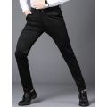 CEO Men's Formal Elastic Pants Office Wear Slim Fit Stretchable Flexible Business Casual Long Black Pant Seluar Slack Lelaki. 