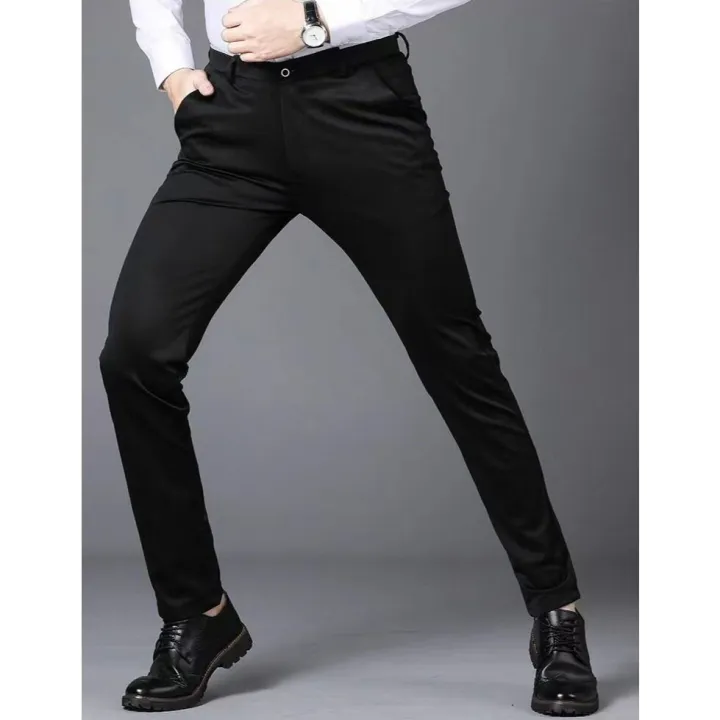 CEO%20Men's%20Formal%20Elastic%20Pants%20Office%20Wear%20Slim%20Fit%20Stretchable%20Flexible%20Business%20Casual%20Long%20Black%20Pant%20Seluar%20Slack%20Lelaki%20-%20Image%203